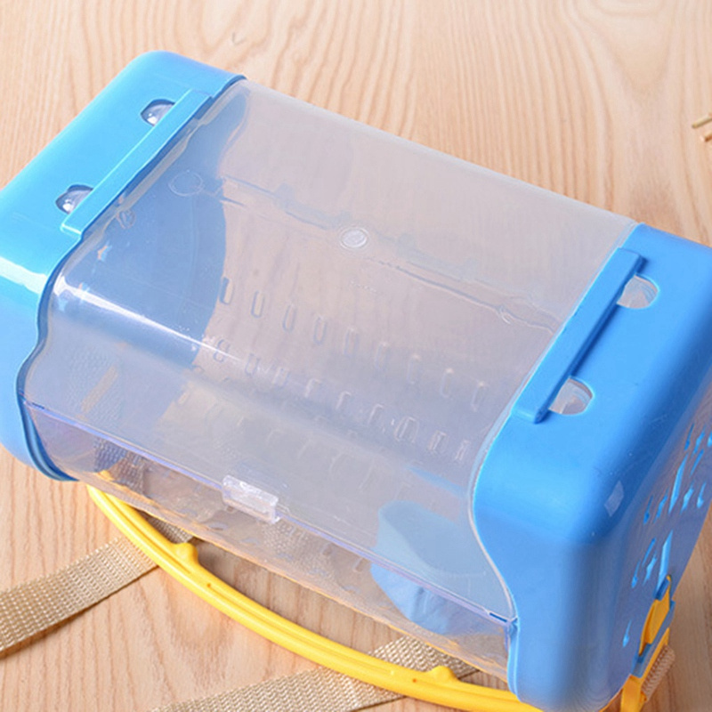 Hamster Cage With Strap Portable Take Out Small Pets Box Bag Breathable Squirrel Guinea Pig Backpack