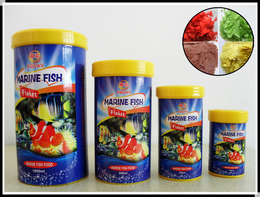 Aquarium Fish Feed Food Tropical Fish Marine Ornamental Fish Small Goldfish Koi Flakes Feeding Food