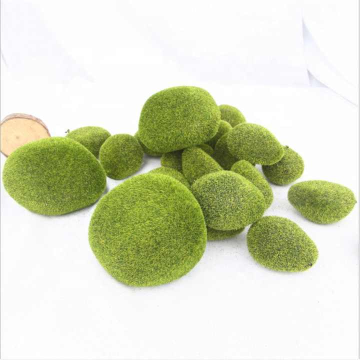 artificial moss animals garden decoration, artificial preserved moss ball