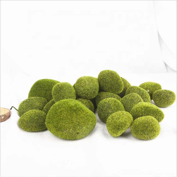 artificial moss animals garden decoration, artificial preserved moss ball