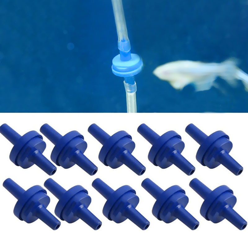 Plastic Fish Tank Air Oxygen Pump Outlet One Way Non-Return Check Valves Connector Aquarium 4*6mm Tube Hose Part