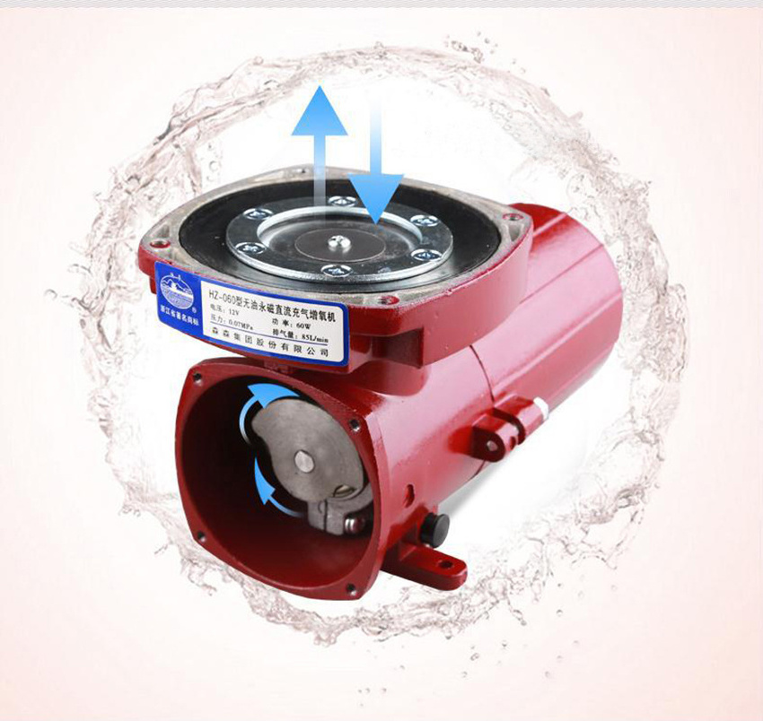 Fish tank sunsun HZ-035A 12V DC permanent magnetic aerator for aquarium air compressor pump