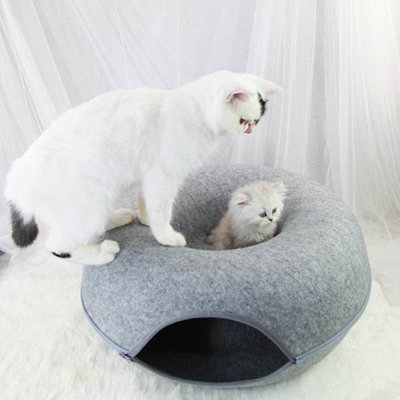 Cat Bed House Cave Soft Pet Kitten Sleeping Bag Felt Egg Shelf Bench Perch Nest Kedi Evi Sofa Small Dog Puppy Pet Product