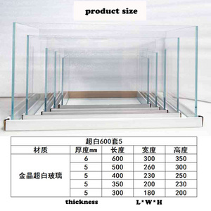 Custom Large Wholesale ultra clear glass aquaculture fish tank glass fish tank Aquarium