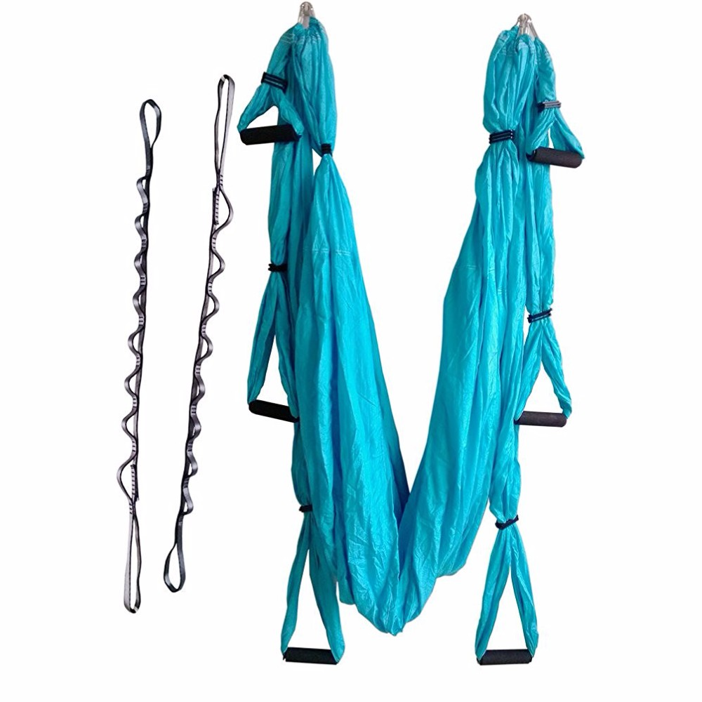 YOGA SWING PRO Premium Aerial Yoga Hammock Trapeze Kit Antigravity Flying Sling Set for Inversion Therapy