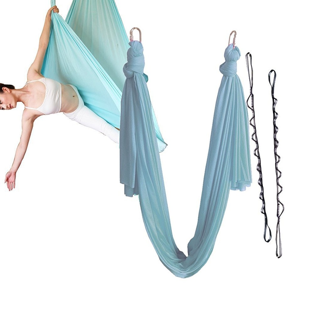 YOGA SWING PRO Premium Aerial Yoga Hammock Trapeze Kit Antigravity Flying Sling Set for Inversion Therapy