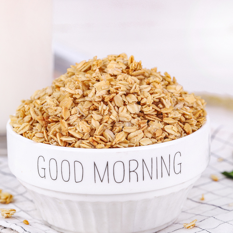 Baked oatmeal ready-to-eat dry Eat breakfast Nutritious oatmeal Bare bulk cereal wholesale