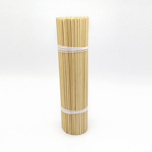 Thick bamboo stick 40cm cotton candy hand bamboo stick maker makes DIY material two flat head disposable stick size OEM