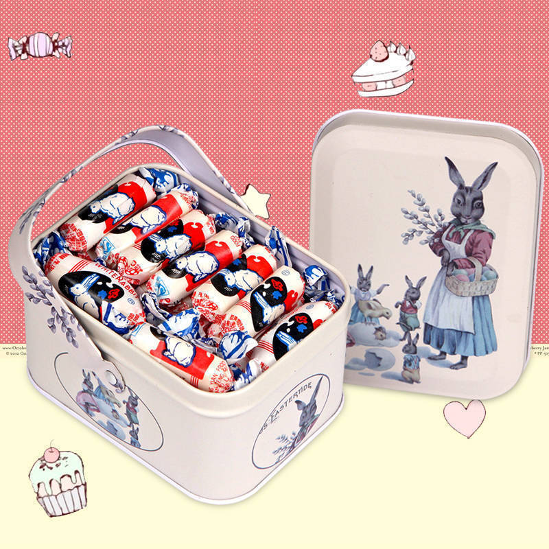 Big White Rabbit Milk Candy Gift Box 114g Small Snacks Christmas Candy Friend's Birthday Gift Handbox Milk Candy