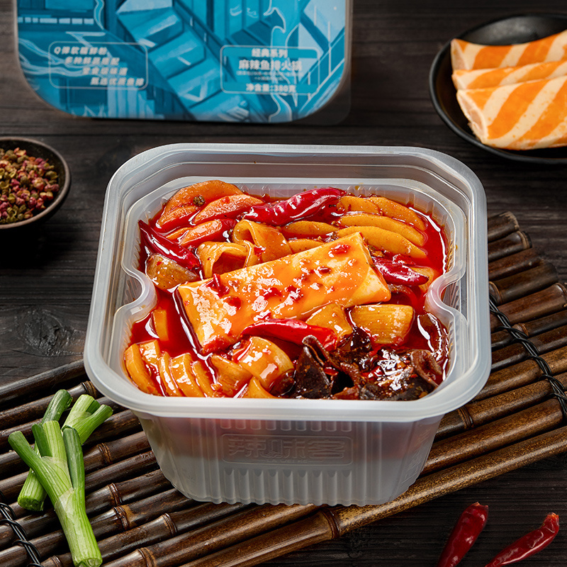 Spicy beef Self-heating hot pot instant hot pot picnic Hotpot Fish Fillet 350g Portable Hotpot