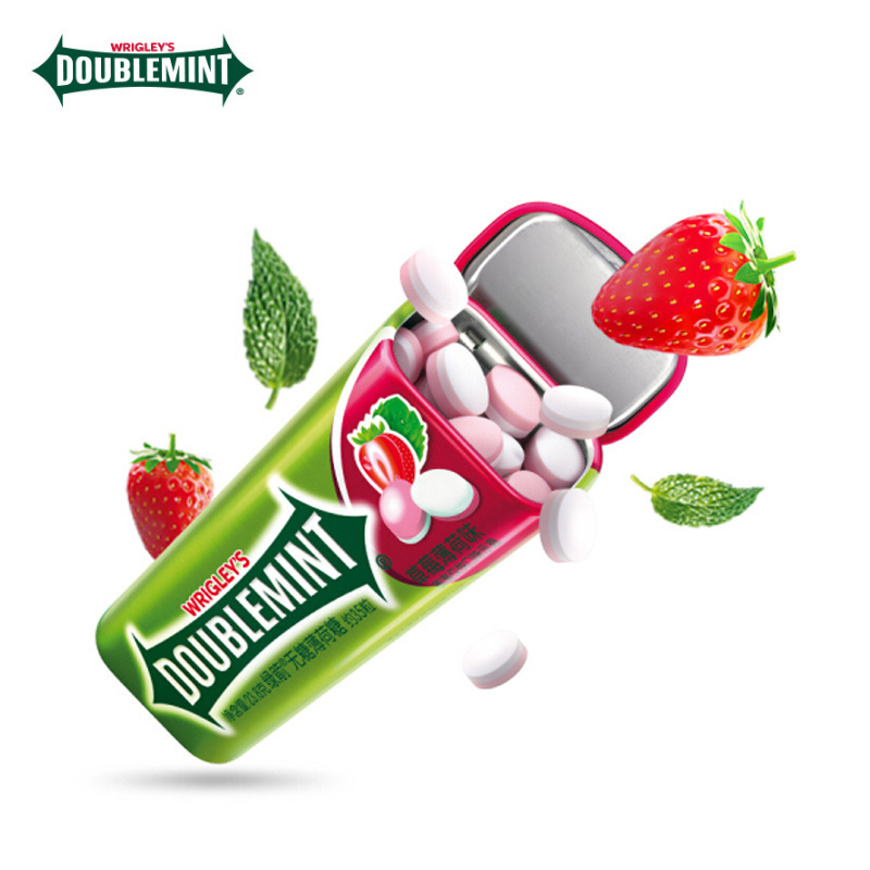 candy wholesalers Strawberry Mints/Ice lemon mint doublemint Chewing Gum 23.8G