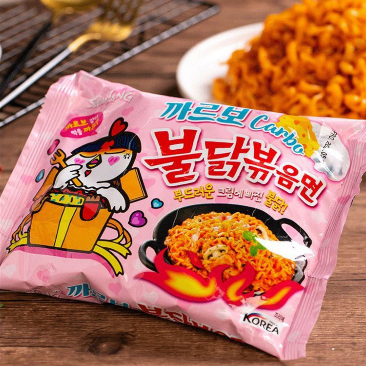 High Quality All Korean Food Wholesale Popular Good Price OEM ODM Instant Noodles Ramen Hot Spicy Chicken Cup Noodle