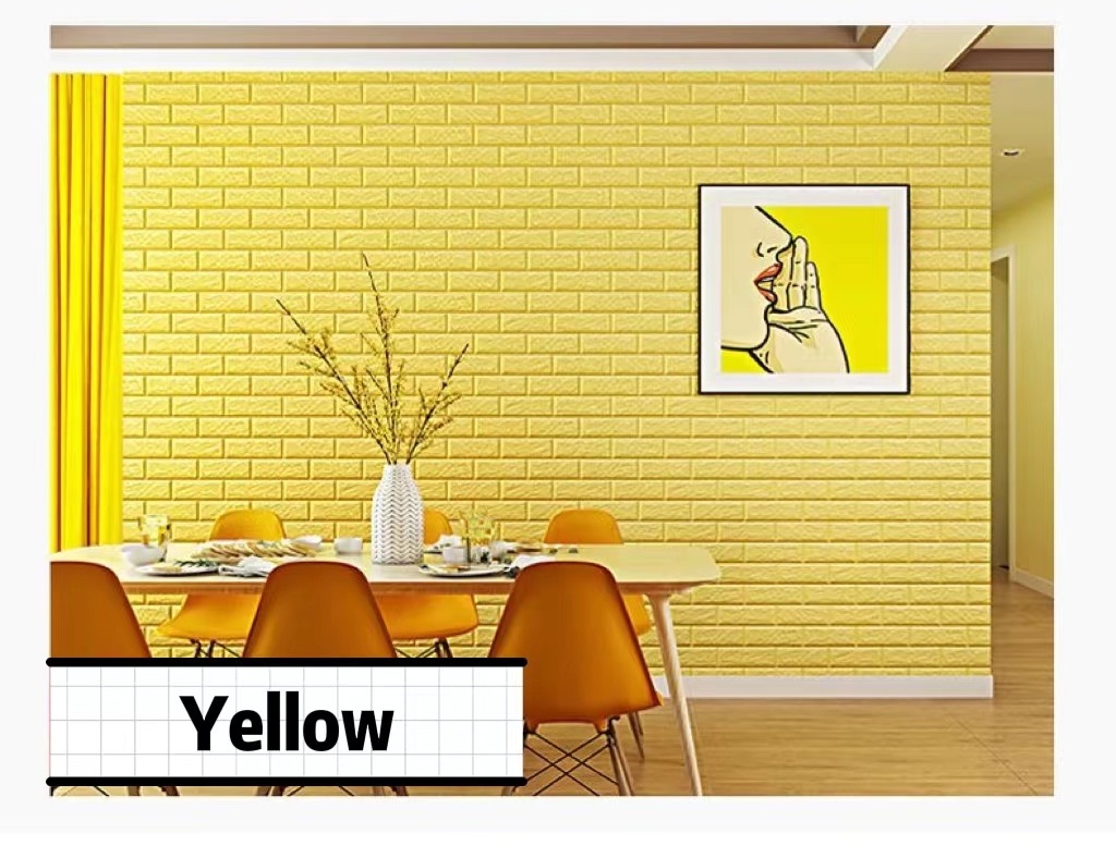 Self Adhesive Wallpaper China Factory XPE Foam Wall Sticker  3d stereo wall paper