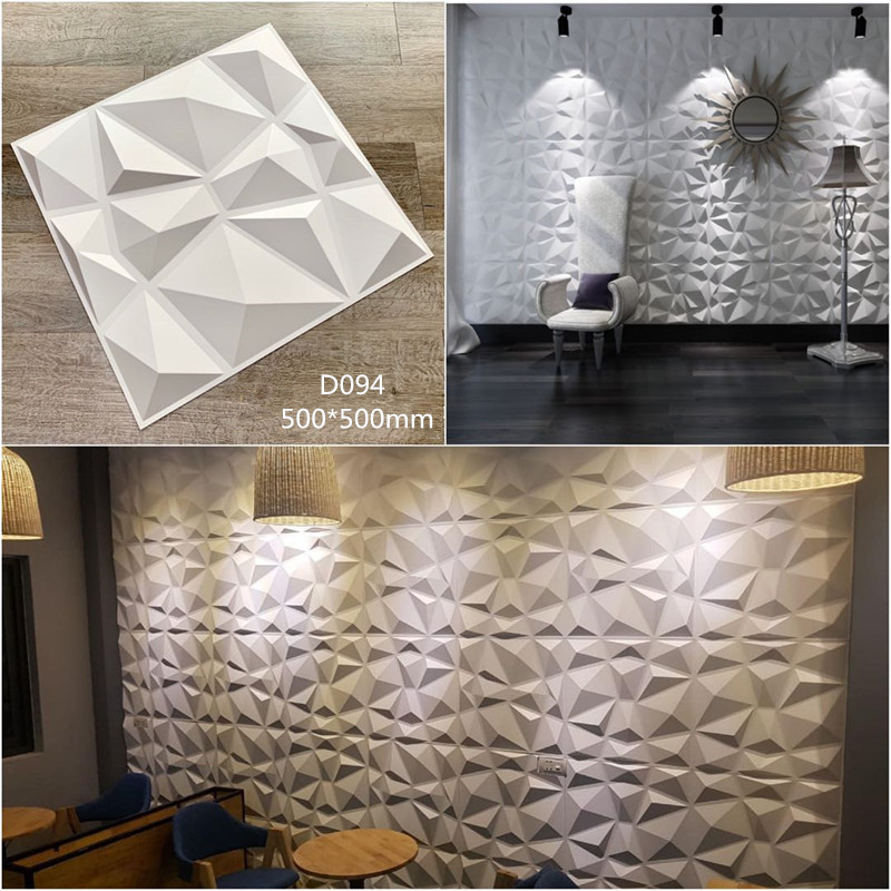 Modern Design Decorative Pvc Wallpaper Diamond Waterproof 3D Wall Panel for Home Interior