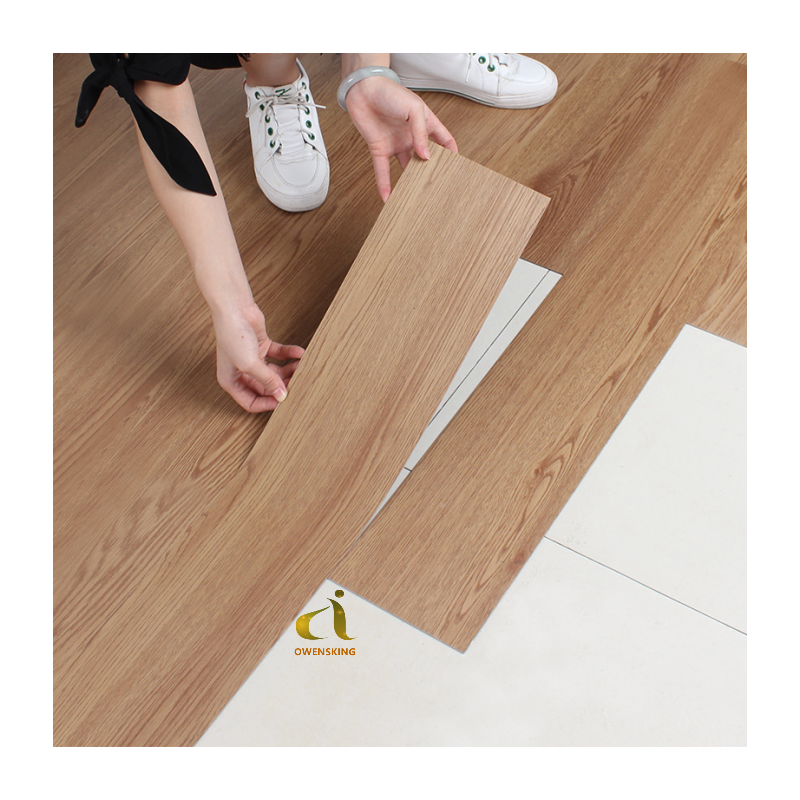 Wooden flooring designs dryback glue down vinyl floor plastic and self-adhesive plastic flooring