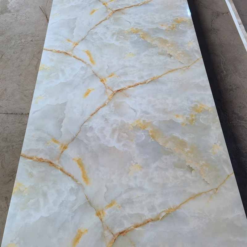 Home decoration pvc marble panel UV Coated fiber board Interior Decorative UV MDF Wall panel