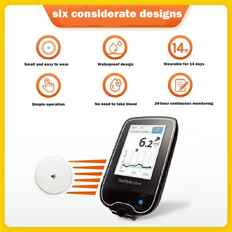 Cheap Price continuous 24hour abbott libre1 blood glucose meter With App