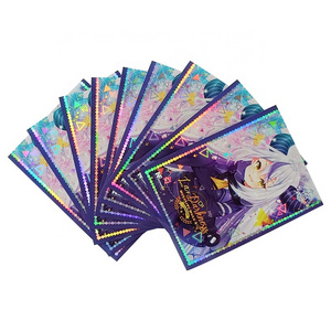 Yuantuo Wholesale 67X92MM Playing Card Sleeves Game Card Sleeves Custom Printed Art Holographic Card Sleeve