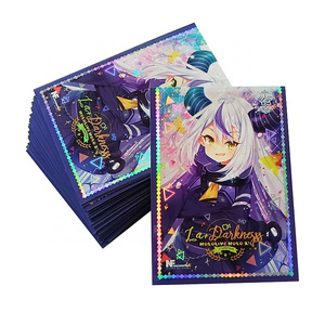 Custom Holographic Art Printed MTG Standard Size Card Sleeves Cute Anime Girl Print Trading Card Sleeves