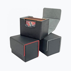 Yuantuo Custom Deck Card Box Yugioh MTG Trading Card PU Leather  80+ Storage Game Card Box