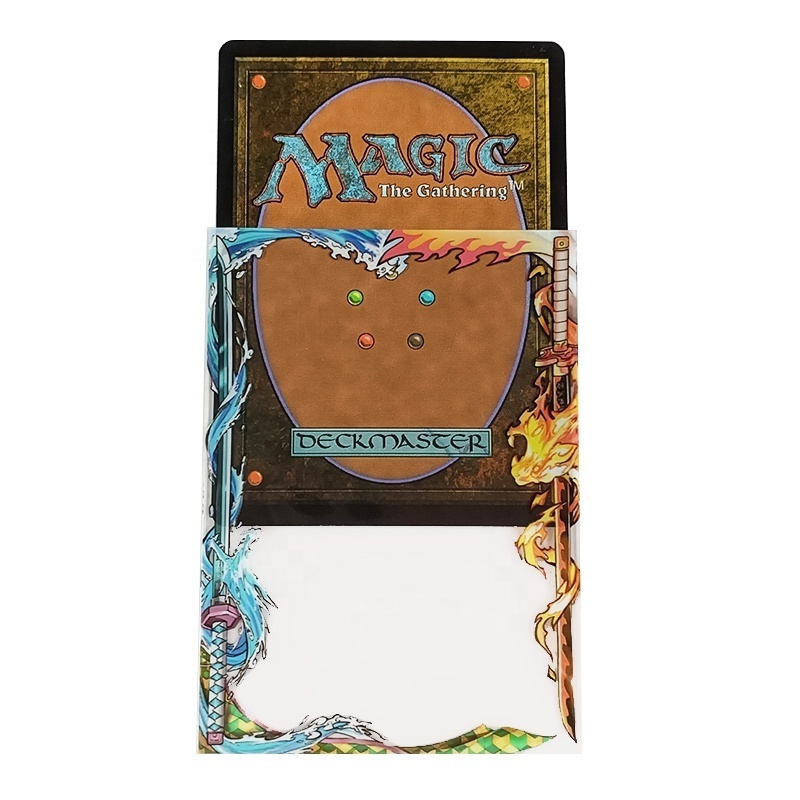 Custom Borders Clear Plastic Card Sleeves Yugioh Art Card Sleeves MTG Game Card  Printing Protector Sleeves