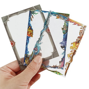 Custom Borders Clear Plastic Card Sleeves Yugioh Art Card Sleeves MTG Game Card  Printing Protector Sleeves