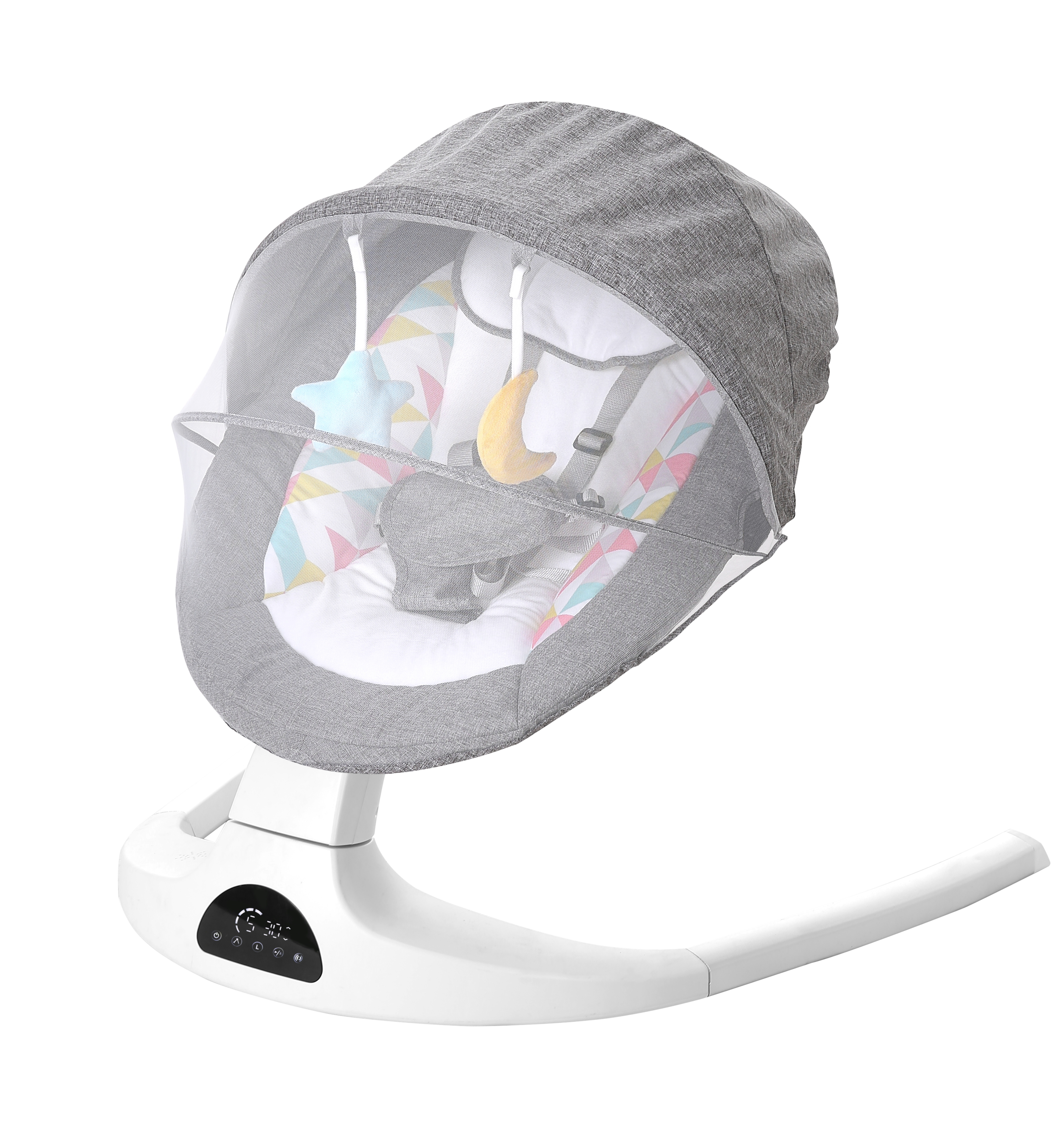 The new standard baby swing high chair is timed with music  and 2 gear backrest baby swing electric baby rocker