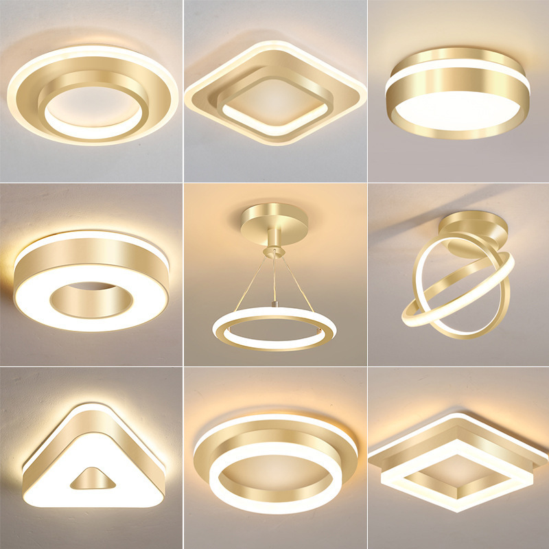 Modern Square Ceiling Led Light Iron Acrylic 60 Hotel IP65 Incandescent Bulbs New Product Hallway Porch Corridor Nordic Creative