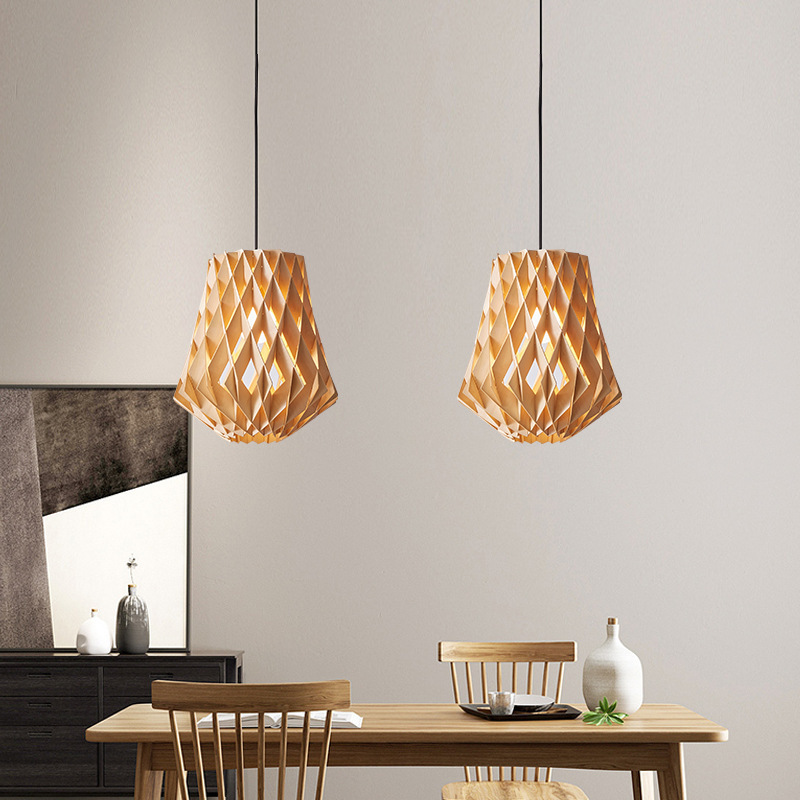 Pendant Lighting Hanging Light Indoor Decoration Restaurant Rustic 60 90 Dining Incandescent Bulbs 10000 Handmade Wooden