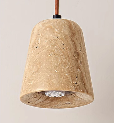 Creative Single-Headed Minimalist Yellow Cave Stone designer Wabi-Sabi pendant lights interior lamps