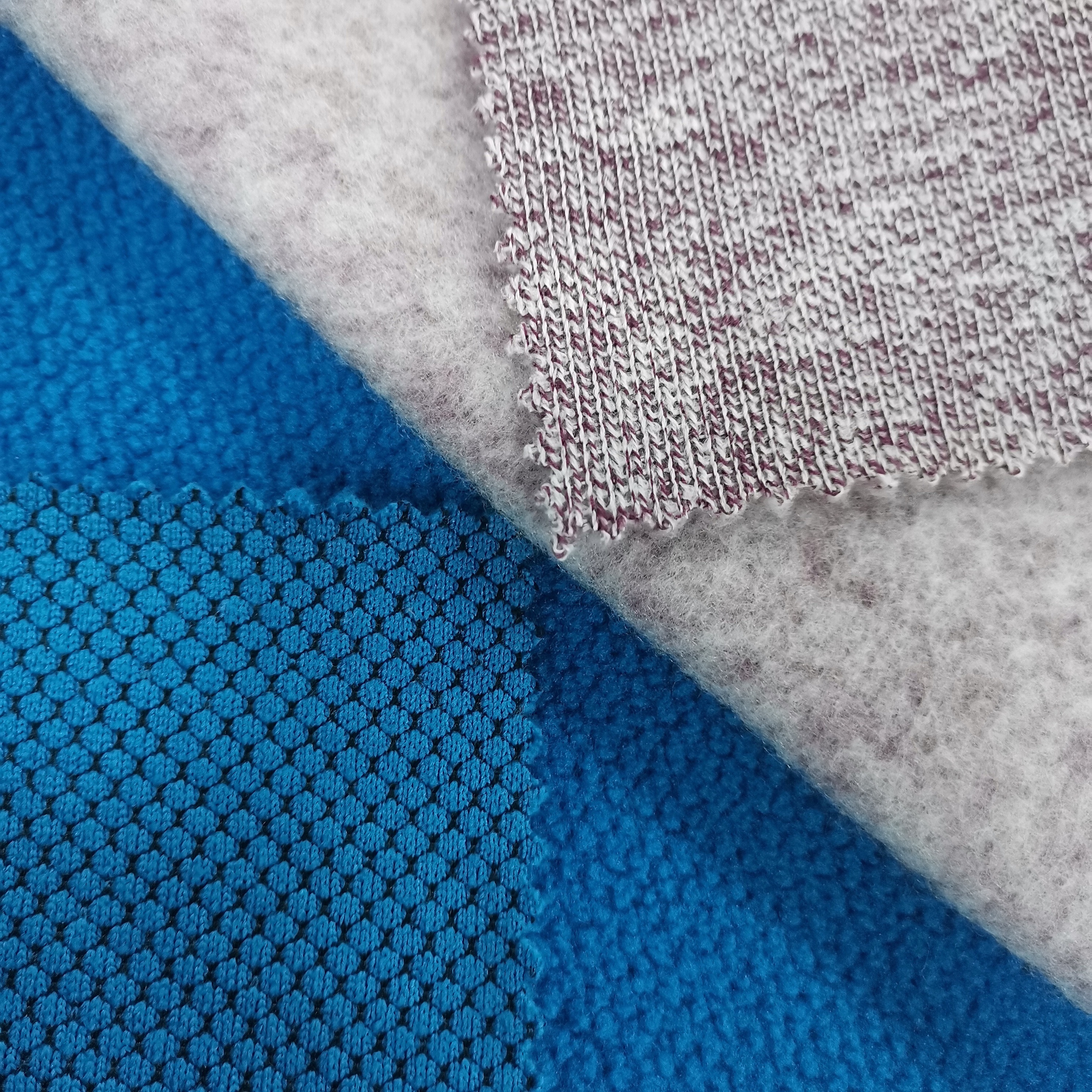 100 poly sweater fleece thermal fabric for blanket warm cationic dyed fabric brushed backside unti pilling