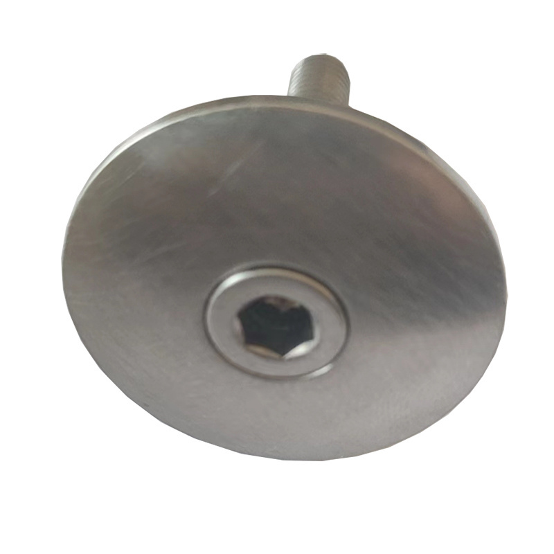 factory price of gr5 titanium stem cap for stem titanium headset cap