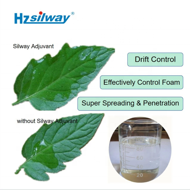 Silway 248 Methylated Trisiloxanes Anti-Evaporation Spray Adjuvant Pesticide Herbicide Fungicide Insecticide