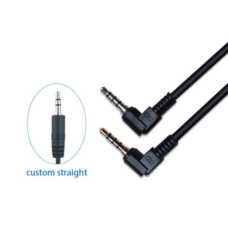 Customized AUX Headphone Infrared 3.5mm TRS 3 4 5 Poles Male Female Jack To Stripped Free Open End Mono Audio Extension Cables