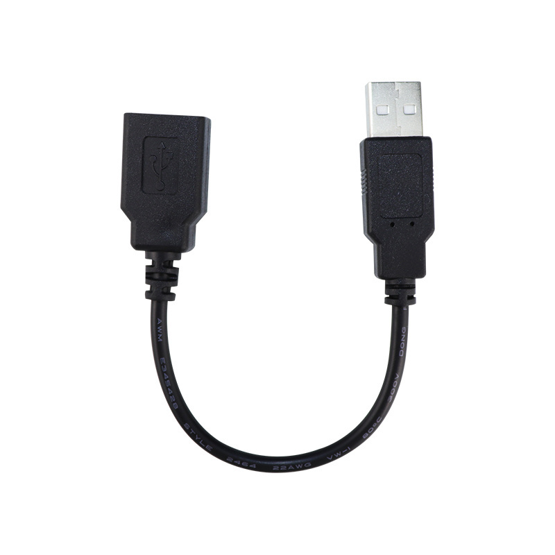 Factory in stock USB 2.0 Male to Female Plug OD 4.0mm Cable High-Speed USB 2.0 A to A Extension Data Cable