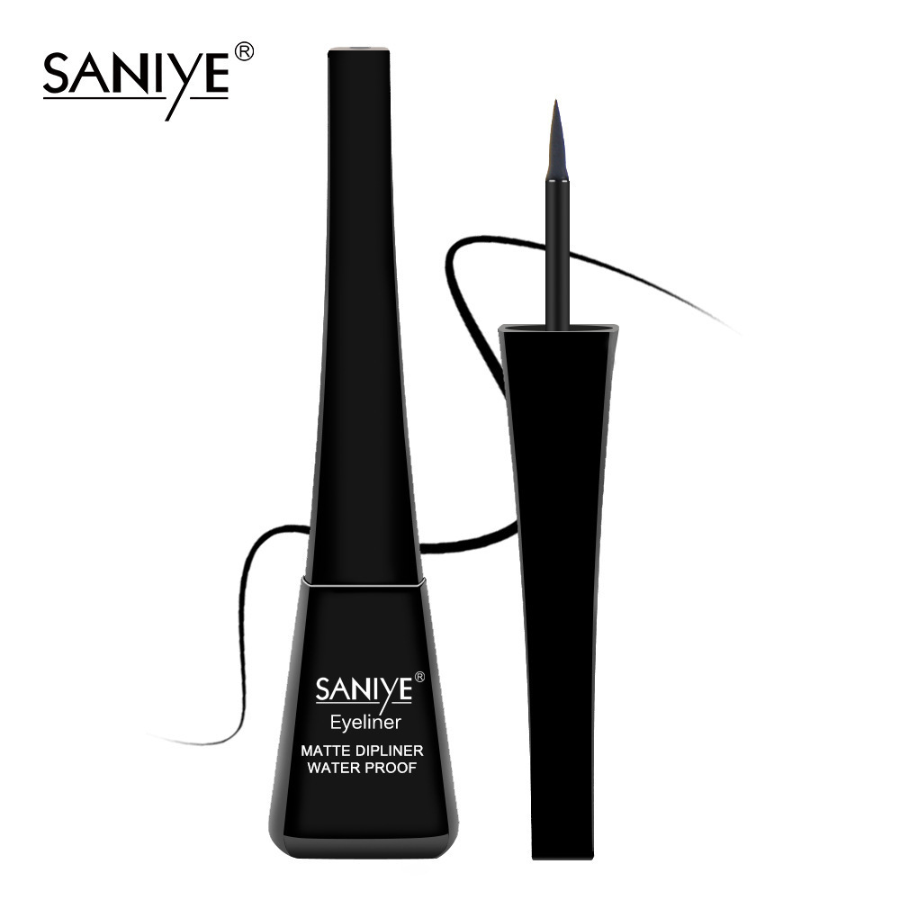 SANIYE Liquid Eyeliner Pencil Long-lasting Waterproof Quick-drying Black eye liner Quick Dry Eye Cosmetic Makeup Tool