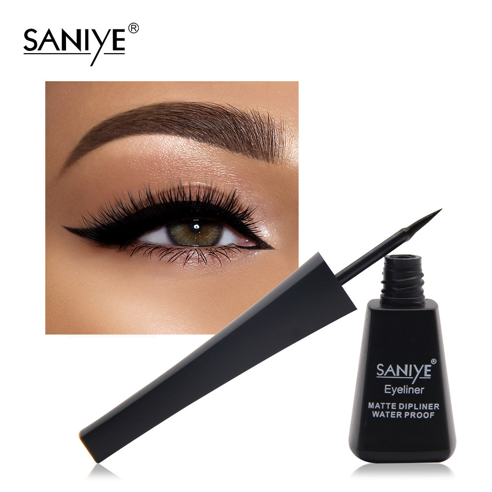 SANIYE Liquid Eyeliner Pencil Long-lasting Waterproof Quick-drying Black eye liner Quick Dry Eye Cosmetic Makeup Tool