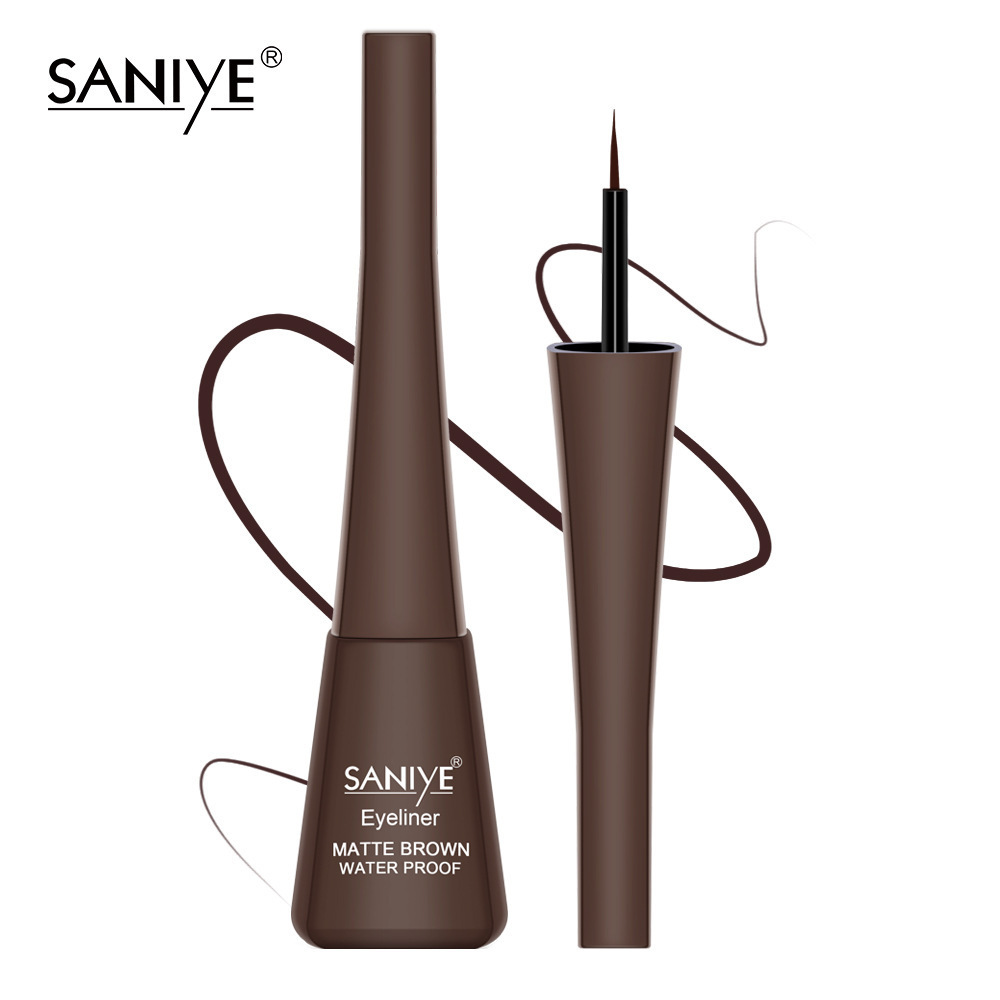 SANIYE Liquid Eyeliner Pencil Long-lasting Waterproof Quick-drying Black eye liner Quick Dry Eye Cosmetic Makeup Tool