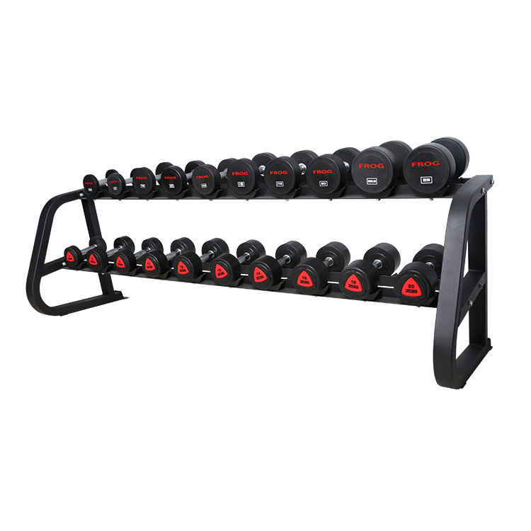 commercial fitness equipment home gym equipment two layers dumbbell rack