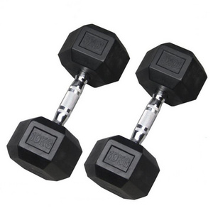 2.5kg to 50kg dumbbell sets kg gym power training equipment rubber coated steel weights in lbs hexagon hex dumbbells