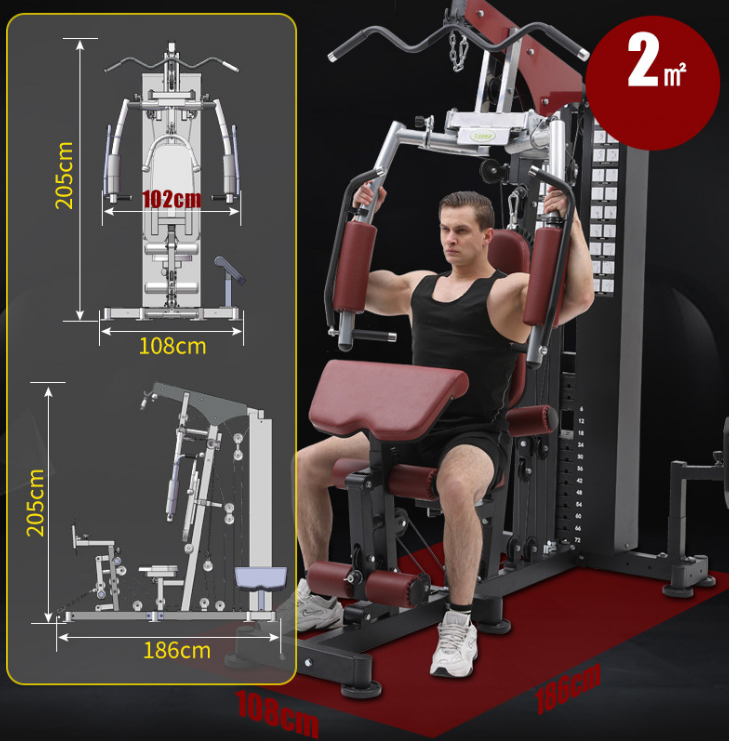 Fitness equipment home indoor combination strength exercise equipment gym comprehensive trainer single station