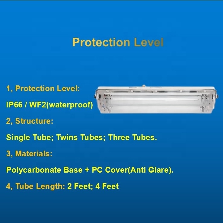 ATEx IP66 18w Lithium Battery Backup Chargeable T8 Explosion Proof LED Emergency Fluorescent Tube Light 1/1.5/2 Hours Time