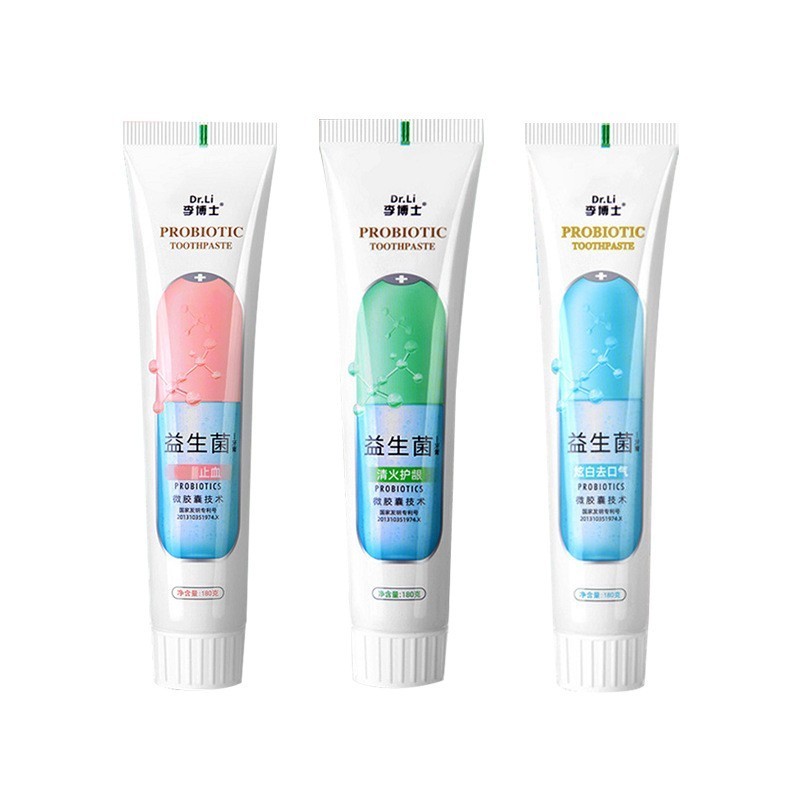 100g Chinese herbal probiotic capsule toothpaste can be customized processing toothpaste