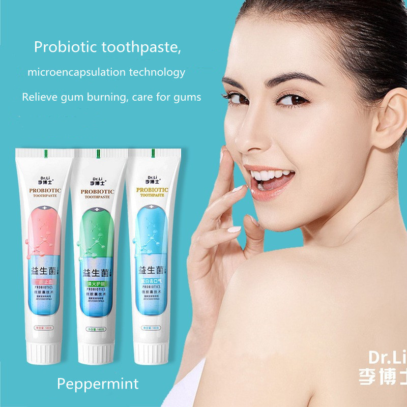 100g Chinese herbal probiotic capsule toothpaste can be customized processing toothpaste