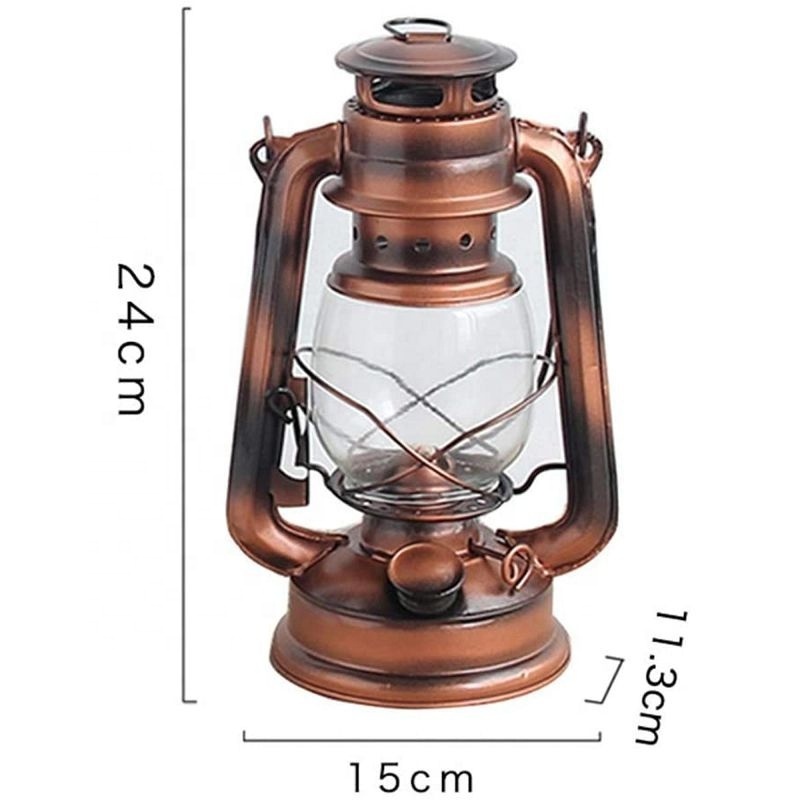 Generic Camping Lantern Vintage Kerosene Lamp Outdoor Camping Burning Lamp Masthead Light Oil Lamp