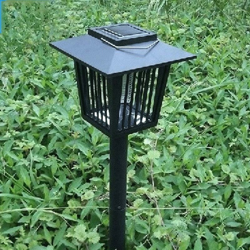 solar power anti mosquito insert killer trap lamp electric bug zapper with led camping lantern tent light