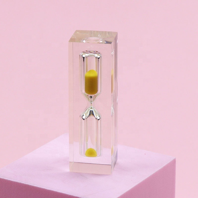 Custom DIY Small Acrylic 1 Hour 24 Hour Hourglass Makeup Sand Timer