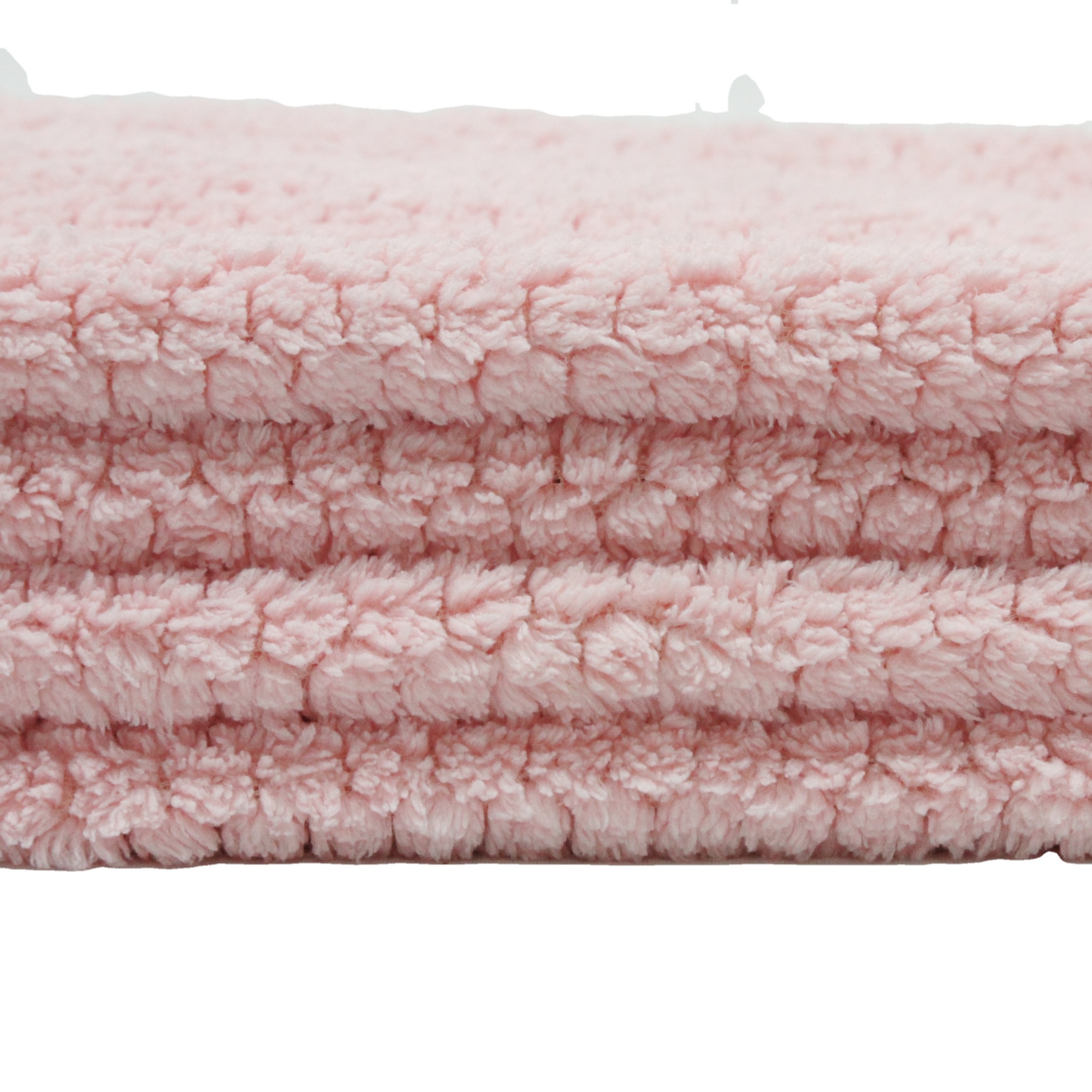 Microfiber warp-knitted jacquard knitting coral velvet fabric can be made of bath towel and face towel