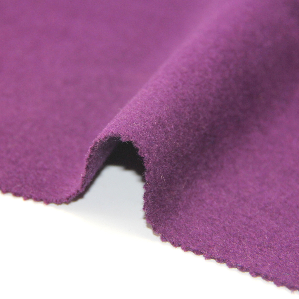 Hot sell suiting fabric purple premium angora twill wool blend fabric for coat