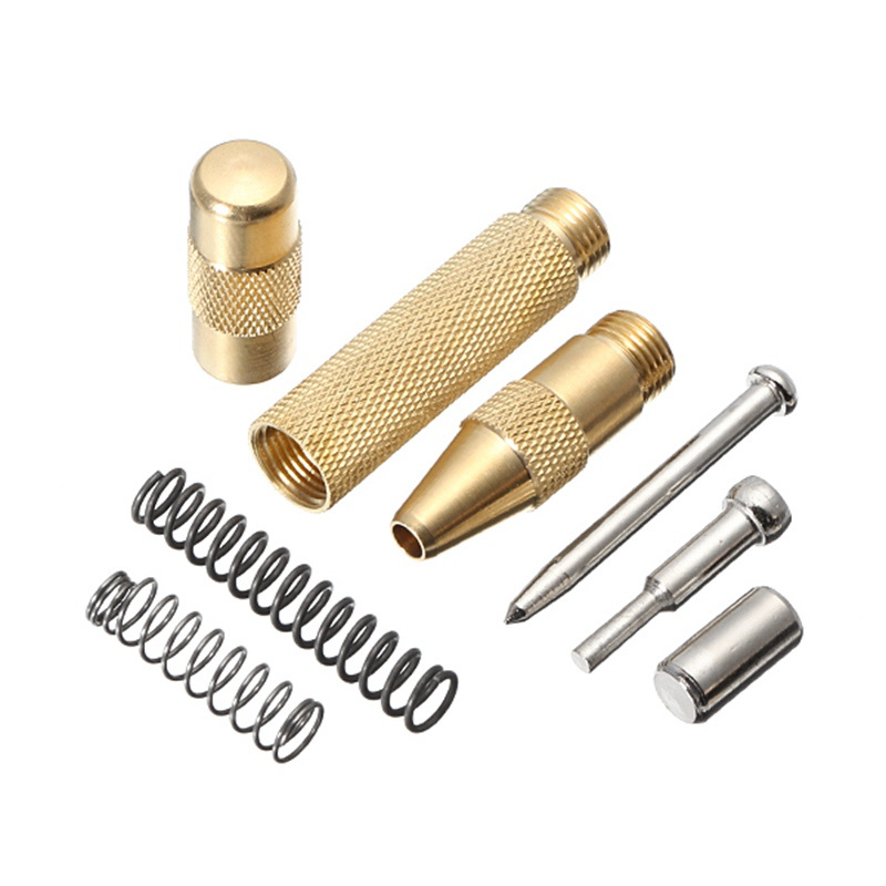 6mm Automatic Center Pin Punch Woodworking Tools Spring Loaded Marking Metal Drill Bit Wood Press Dent Marker Tool